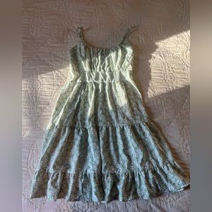 Adorable Green Flowered Dress
